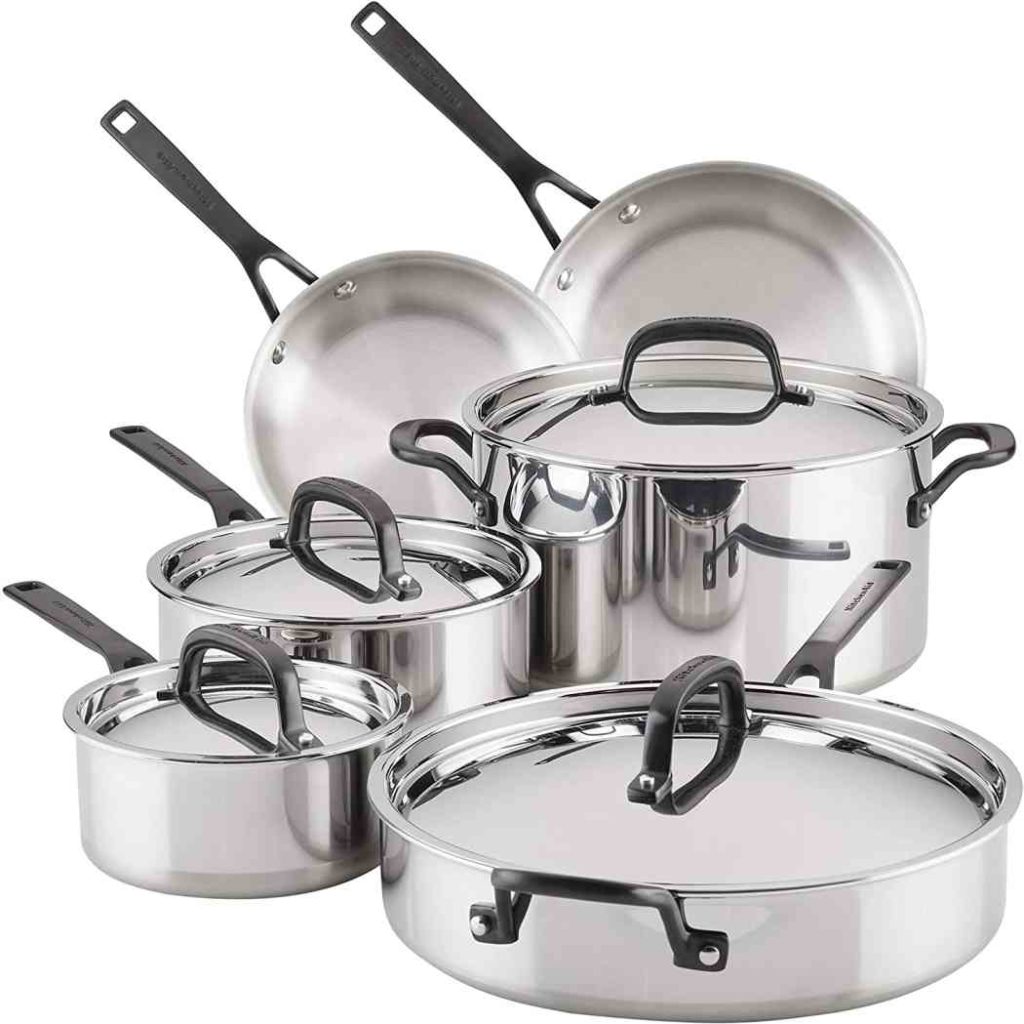 the best cookware set for gas stove made with stainless steel 