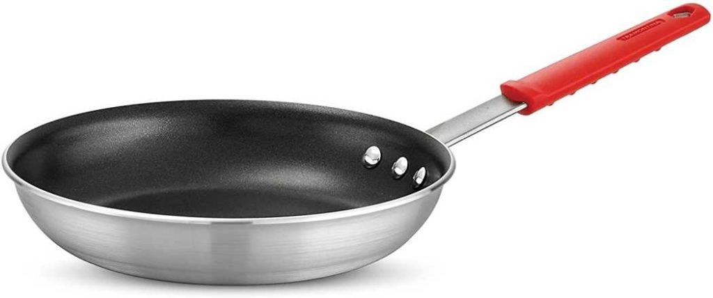 red handle stainless steel non-stick pan