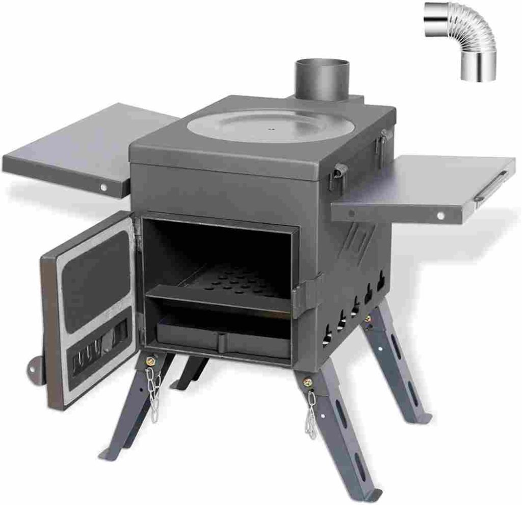 Blackish grey color tent stove 